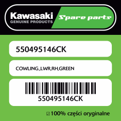 Owiewka dolna prawa GREEN...