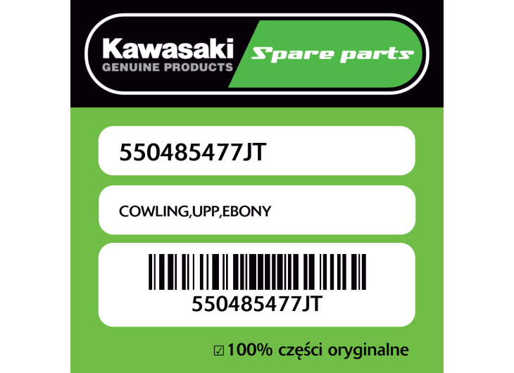 Owiewka górna EBONY Kawasaki