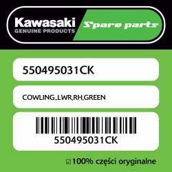 Owiewka dolna prawa GREEN...