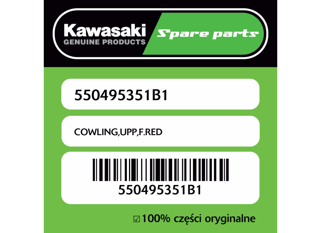 Owiewka górna F.RED Kawasaki