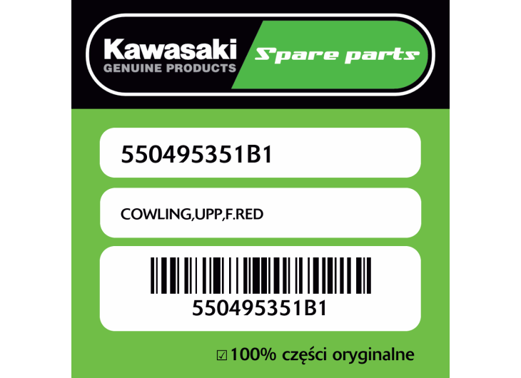 COWLING,UPP,F.RED