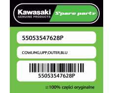 Owiewka górna zewnętrzna BLU Kawasaki