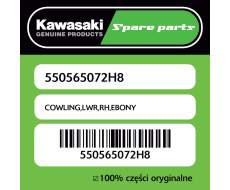 Owiewka dolna prawa EBONY Kawasaki
