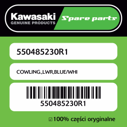 Owiewka dolna BLUE/WHI...