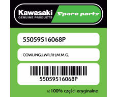 Owiewka dolna prawa M.M.G. Kawasaki