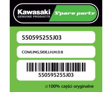 Owiewka boczna lewa M.D.B Kawasaki