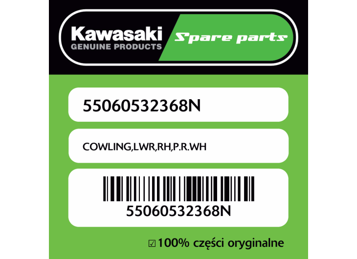 COWLING,LWR,RH,P.R.WH