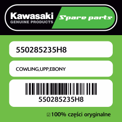 Owiewka górna EBONY Kawasaki
