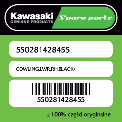 COWLING,LWR,RH,BLACK/