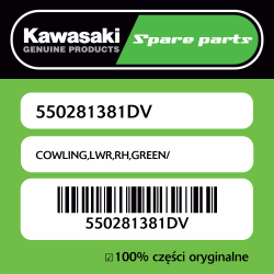 Owiewka dolna prawa GREEN/...