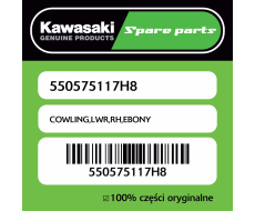 Owiewka dolna prawa EBONY Kawasaki