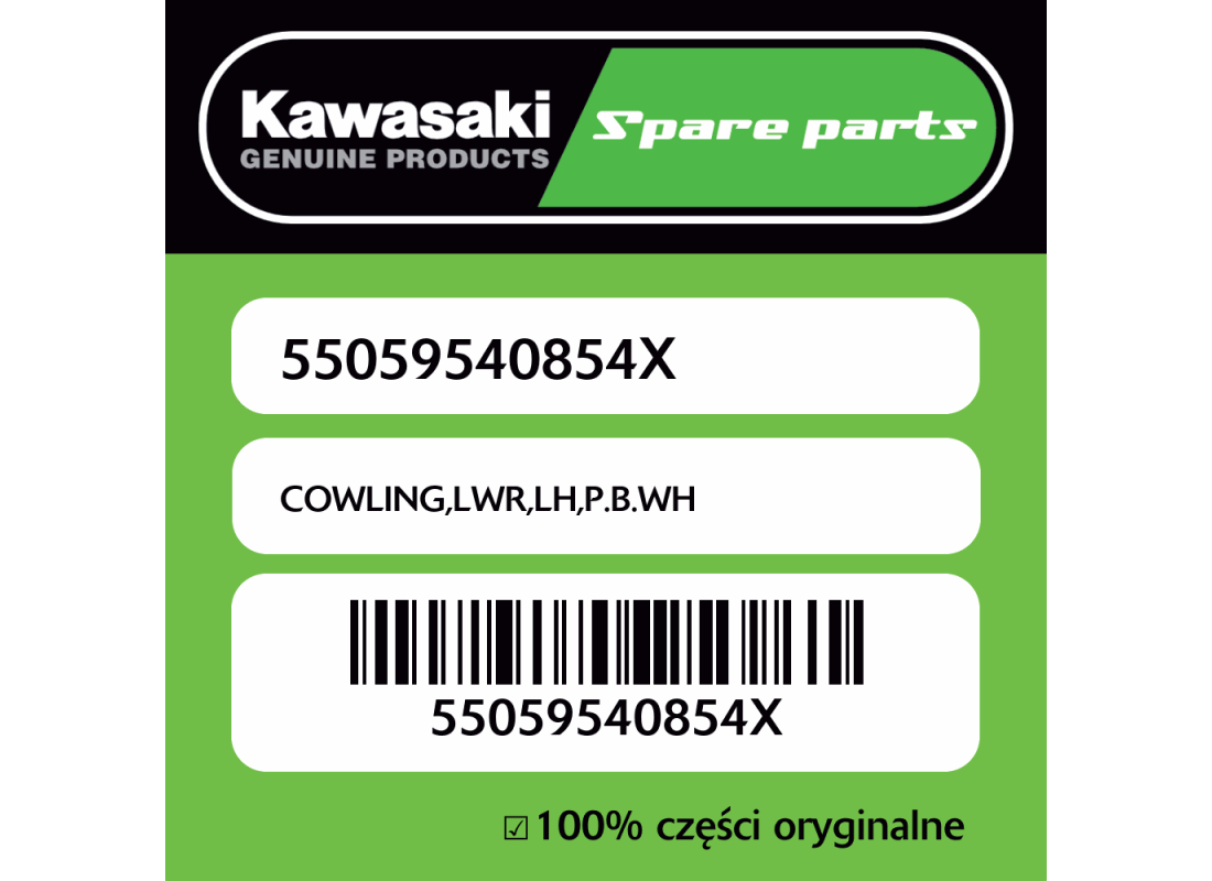 COWLING,LWR,LH,P.B.WH