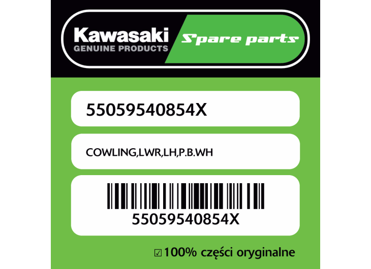 Owiewka dolna lewa P.B.WH Kawasaki