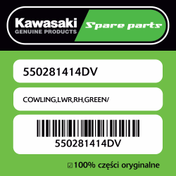 Owiewka dolna prawa GREEN/...