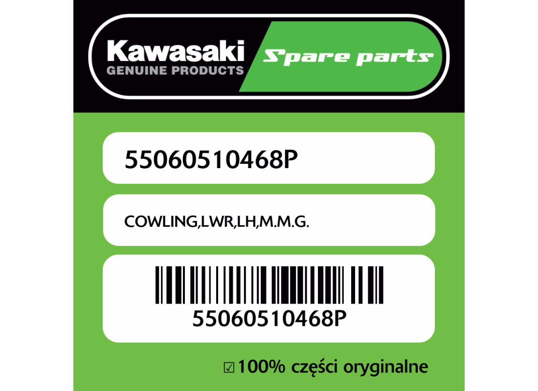 Owiewka dolna lewa M.M.G. Kawasaki