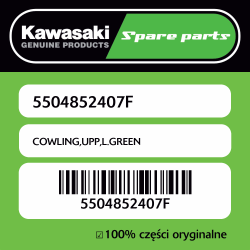 Owiewka górna L.GREEN Kawasaki