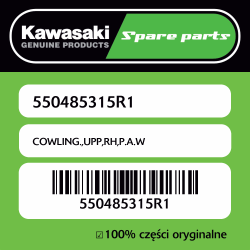 Owiewka górna prawa P.A.W...