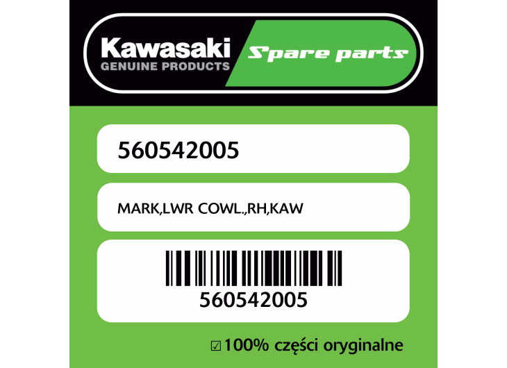 MARK,LWR COWL.,RH,KAW