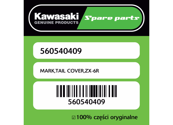 MARK,TAIL COVER,ZX-6R