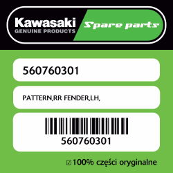 PATTERN,RR FENDER,LH,