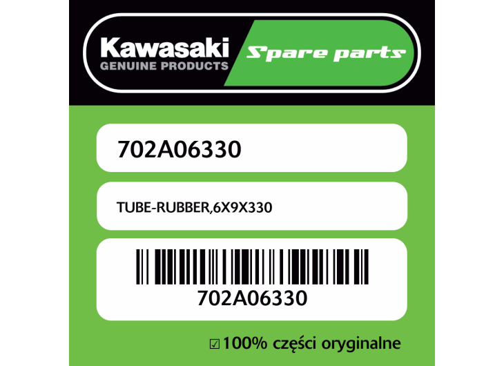 TUBE-RUBBER,6X9X330