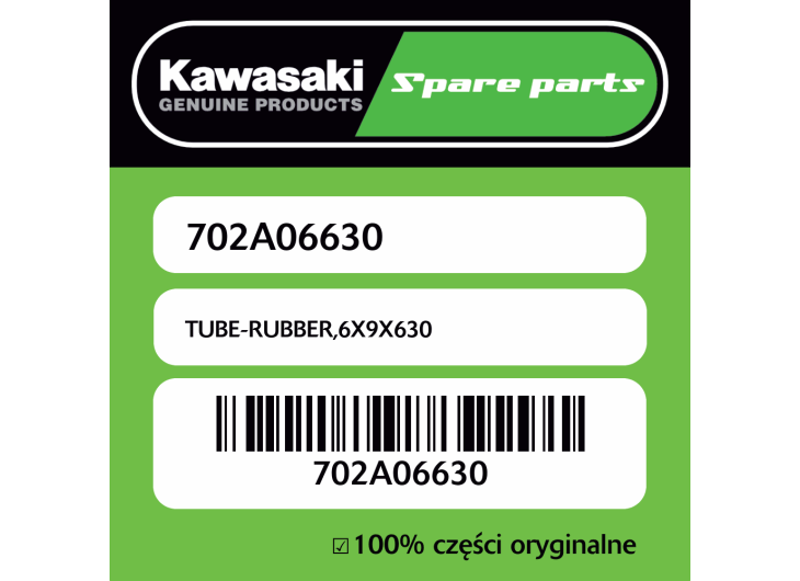 TUBE-RUBBER,6X9X630