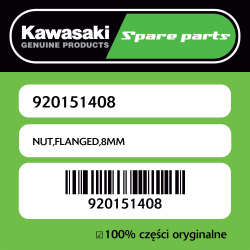 NUT,FLANGED,8MM