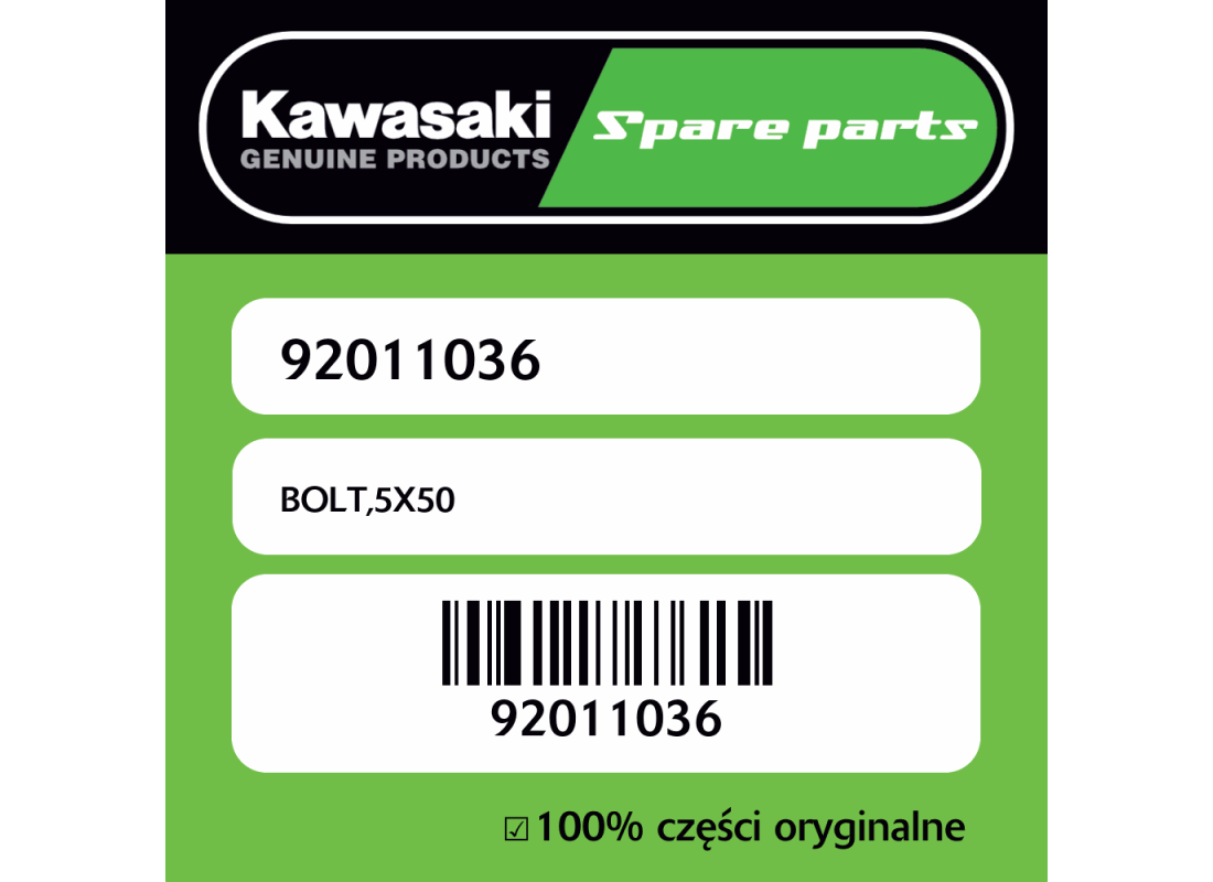 Śruba 5X50 Kawasaki