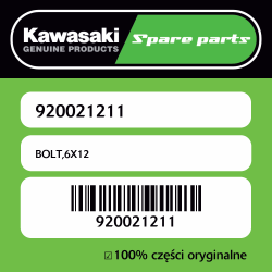 Śruba 6X12 Kawasaki