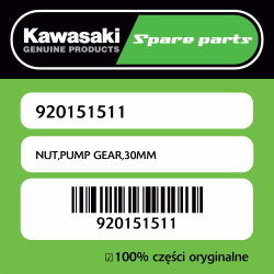 NUT,PUMP GEAR,30MM