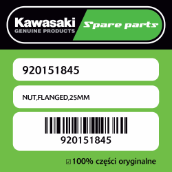 NUT,FLANGED,25MM