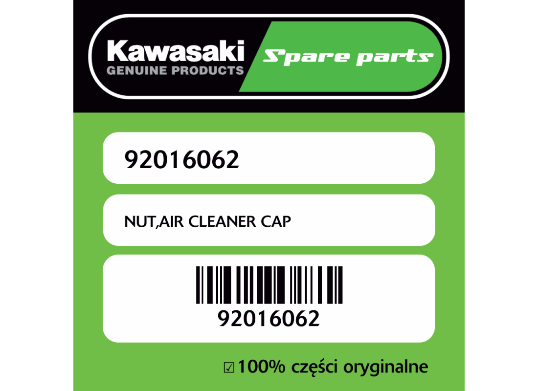 NUT,AIR CLEANER CAP