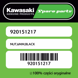 NUT,6MM,BLACK