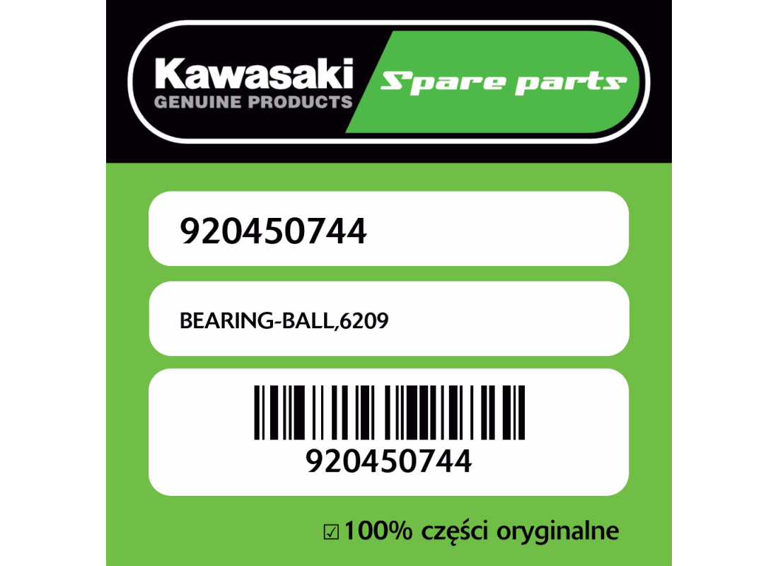 Łożysko kulkowe 6209 Kawasaki
