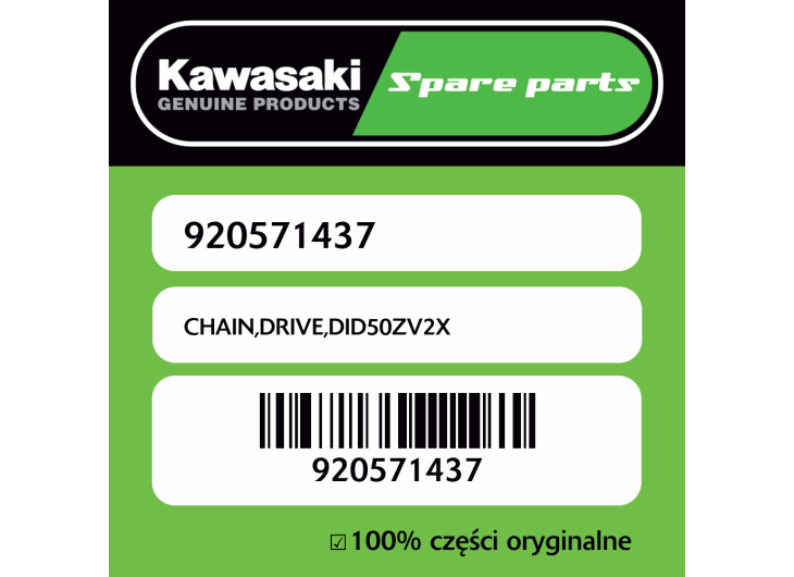 Łańcuch napędowy DID50ZV2X Kawasaki