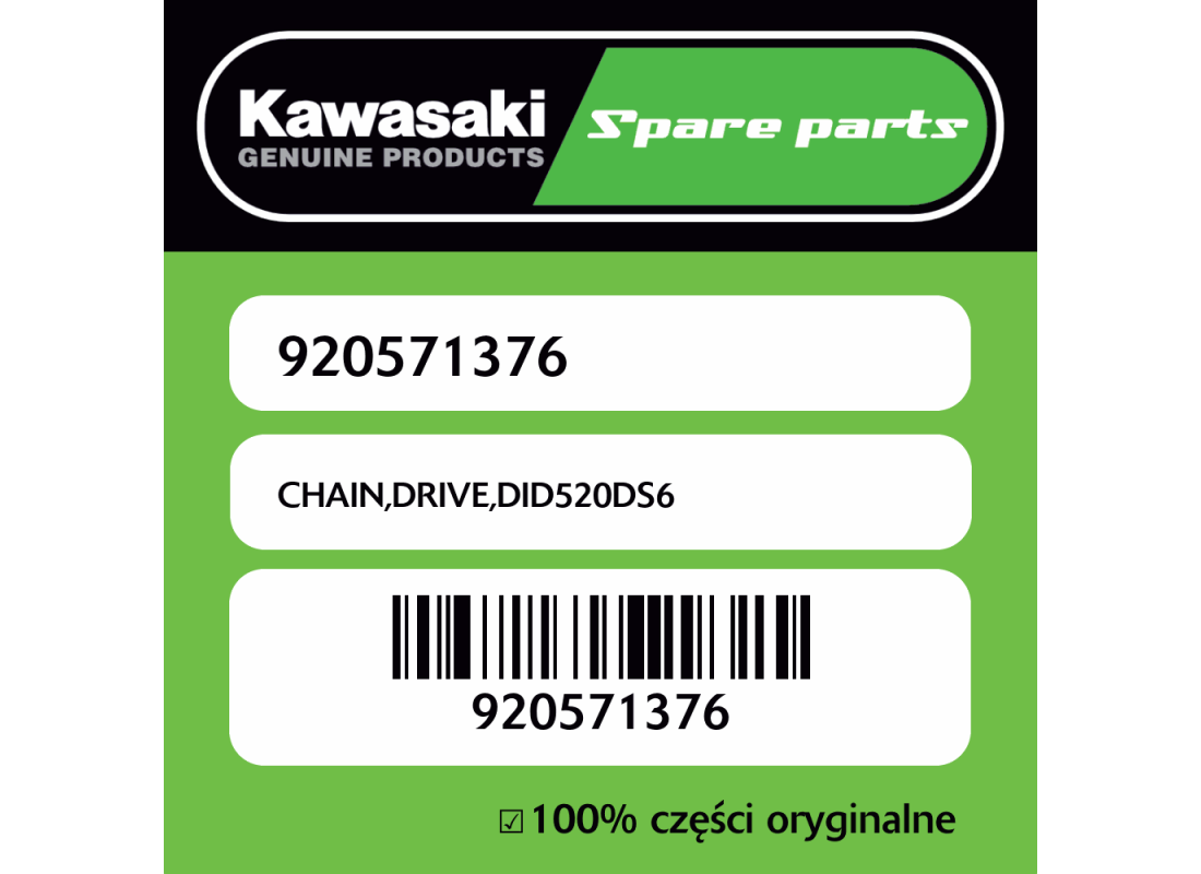 Łańcuch napędowy DID520DS6 Kawasaki