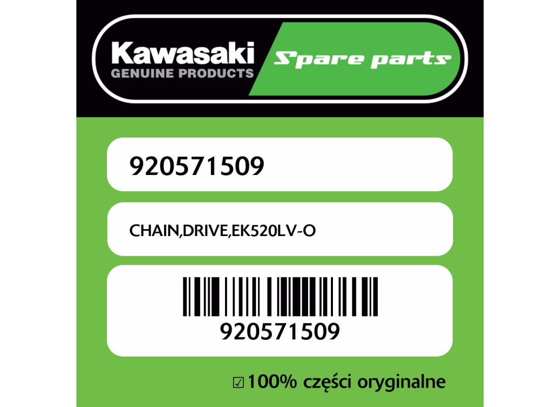Łańcuch napędowy EK520LV-O Kawasaki