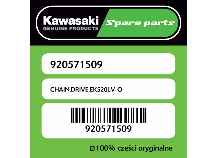 Łańcuch napędowy EK520LV-O Kawasaki