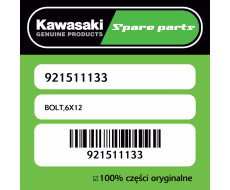 Śruba 6X12 Kawasaki
