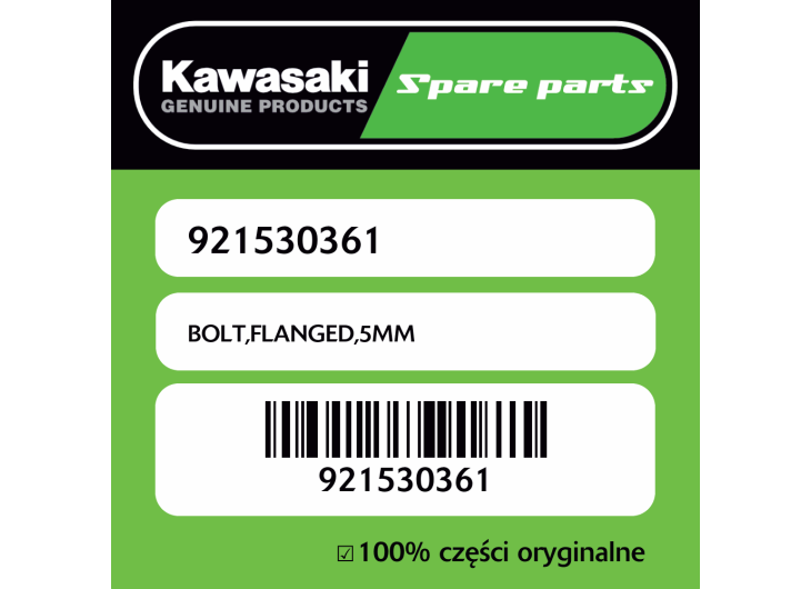 BOLT,FLANGED,5MM