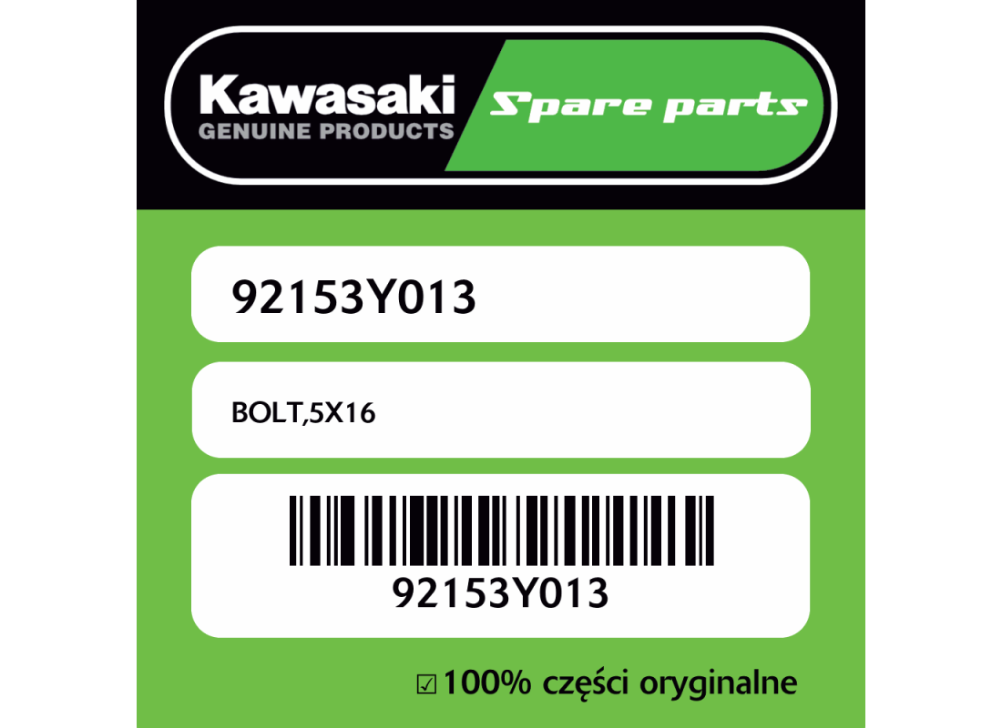 Śruba 5X16 Kawasaki