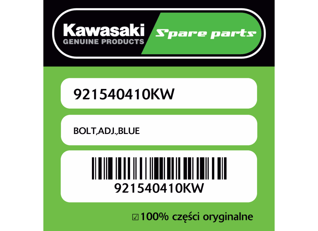 Śruba regulacyjna BLUE Kawasaki