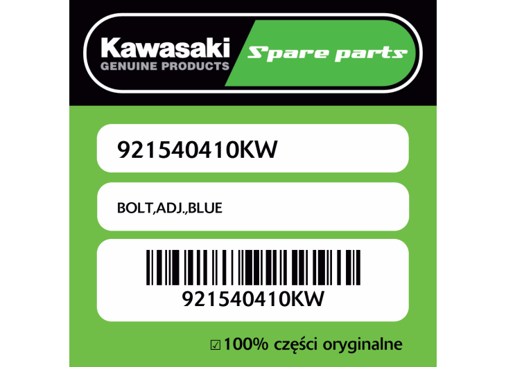 Śruba regulacyjna BLUE Kawasaki