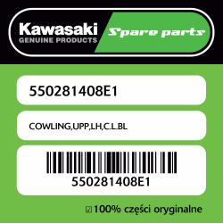 Owiewka górna lewa C.L.BL...