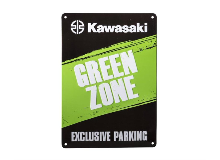 Green zone parking sign Kawasaki