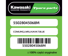 Owiewka dolna lewa M.M.T.BLUE Kawasaki