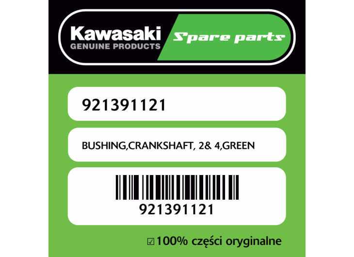 BUSHING,CRANKSHAFT, 2& 4,GREEN