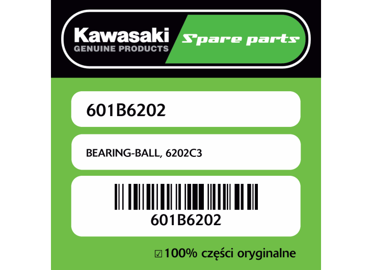 Łożysko kulkowe 6202C3 Kawasaki