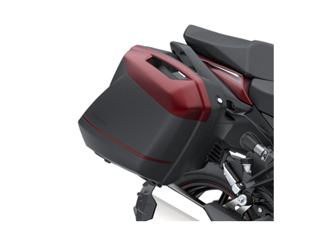 Pannier covers Metallic Matte Sovereign Red (69E) Kawasaki