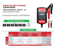 Smart battery charger/maintainer 6V/12V 1A (Lead-Acid + Lithium)